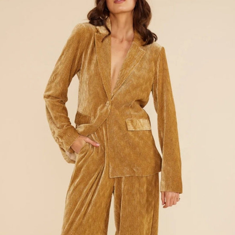 MINKPINK | $169 Arianna Velvet Blazer - Picture 4 of 5